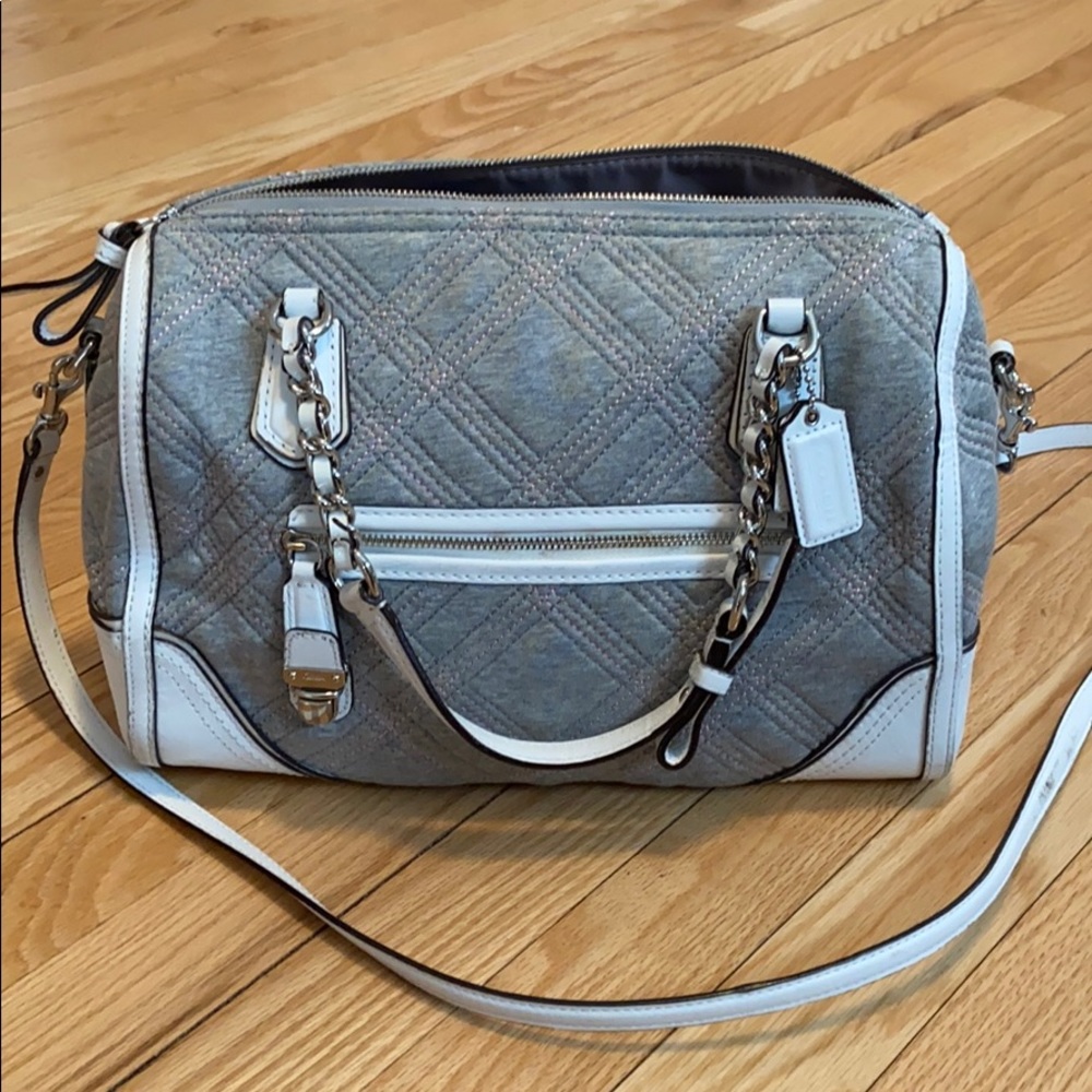 Rare Coach Poppy Quilted East/West Satchel
